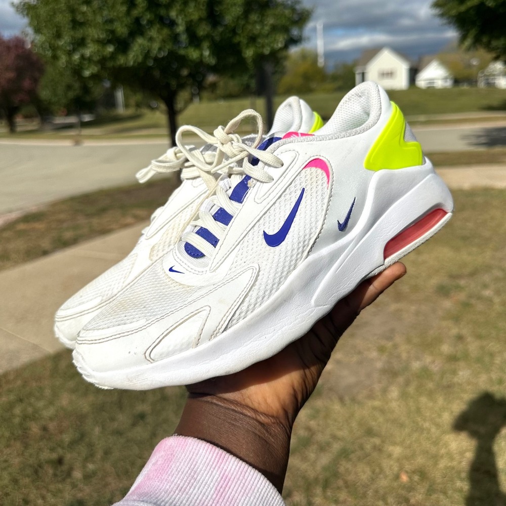 Nike Air Max Bolt AMD Athletic Shoes Women Sz 6.5 White Indigo Burst Pink Blast - Picture 13 of 13